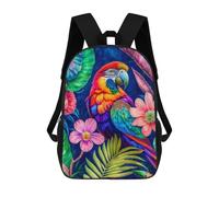 sinyumoney 17inchMochila Tropical Parrot Jungle Scene Mochila Escolar Impresa En 3D Para Niños Y Niñas, Mochila Para Portátil Para Niños/estudiantes/adultos