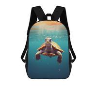 sinyumoney 17inchMochila Turtle Animal Mochila Escolar Impresa En 3D Para Niños Y Niñas, Mochila Para Portátil Para Niños/estudiantes/adultos