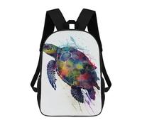 sinyumoney 17inchMochila Turtle Watercolors Mochila Escolar Impresa En 3D Para Niños Y Niñas, Mochila Para Portátil Para Niños/estudiantes/adultos