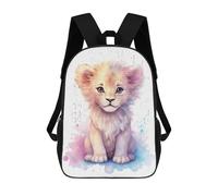 sinyumoney 17inchMochila Watercolor Baby Leopard Mochila Escolar Impresa En 3D Para Niños Y Niñas, Mochila Para Portátil Para Niños/estudiantes/adultos