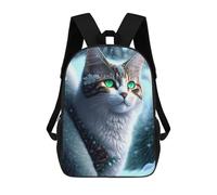 sinyumoney 17inchMochila Winter Fantasy Cat Art Print Mochila Escolar Impresa En 3D Para Niños Y Niñas, Mochila Para Portátil Para Niños/estudiantes/adultos