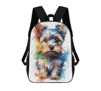 sinyumoney 17inchMochila Yorkshire Terrier Puppy Mochila Escolar Impresa En 3D Para Niños Y Niñas, Mochila Para Portátil Para Niños/estudiantes/adultos