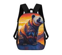 sinyumoney 2 Mochilas Abstract Fluffy Panda Mochila Escolar Para Niños Mochila Escolar Impresa En 3D Para Niños Estudiantes De Primaria Y Secundaria 17inch