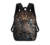 sinyumoney 2 Mochilas Blue Eyed Leopard Mochila Escolar Para Niños Mochila Escolar Impresa En 3D Para Niños Estudiantes De Primaria Y Secundaria 17inch