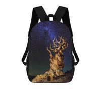 sinyumoney 2 Mochilas Bristlecone Pine Mochila Escolar Para Niños Mochila Escolar Impresa En 3D Para Niños Estudiantes De Primaria Y Secundaria 17inch
