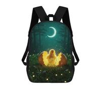 sinyumoney 2 Mochilas Chick Hatching Under Moonlight in Forest Mochila Escolar Para Niños Mochila Escolar Impresa En 3D Para Niños Estudiantes De Primaria Y Secundaria 17inch