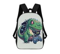 sinyumoney 2 Mochilas Cute Dinosaur Gamer Mochila Escolar Para Niños Mochila Escolar Impresa En 3D Para Niños Estudiantes De Primaria Y Secundaria 17inch
