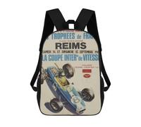 sinyumoney 2 Mochilas Grand Prix Reims 1968 Coupe Inter Trophee Craven A Mochila Escolar Para Niños Mochila Escolar Impresa En 3D Para Niños Estudiantes De Primaria Y Secundaria 17inch