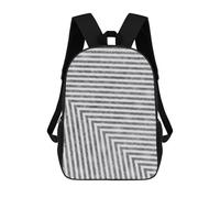 sinyumoney 2 Mochilas Gray Lines 3 Mochila Escolar Para Niños Mochila Escolar Impresa En 3D Para Niños Estudiantes De Primaria Y Secundaria 17inch