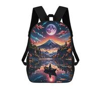 sinyumoney 2 Mochilas Japanese Cherry Blossom Mochila Escolar Para Niños Mochila Escolar Impresa En 3D Para Niños Estudiantes De Primaria Y Secundaria 17inch