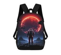 sinyumoney 2 Mochilas Neon Night Moon Mochila Escolar Para Niños Mochila Escolar Impresa En 3D Para Niños Estudiantes De Primaria Y Secundaria 17inch