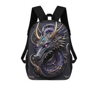 sinyumoney 2 Mochilas Steampunk Guardian Dragon Mochila Escolar Para Niños Mochila Escolar Impresa En 3D Para Niños Estudiantes De Primaria Y Secundaria 17inch