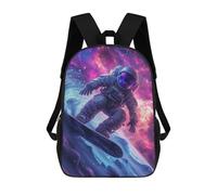 sinyumoney 2 Mochilas Surfing Astronaut Mochila Escolar Para Niños Mochila Escolar Impresa En 3D Para Niños Estudiantes De Primaria Y Secundaria 17inch