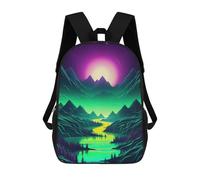 sinyumoney 2 Mochilas Synthwave Abstract Odyssey Mochila Escolar Para Niños Mochila Escolar Impresa En 3D Para Niños Estudiantes De Primaria Y Secundaria 17inch
