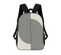 sinyumoney 2Mochila 3D Abstract And Geometric 13 Mochila Escolar Para Niños Mochila Para Libros Mochila Moderna Mochila Para Portátil Para Niños Y Niñas 17inch