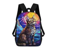 sinyumoney 2Mochila 3D American Short Hair Redmon Mochila Escolar Para Niños Mochila Para Libros Mochila Moderna Mochila Para Portátil Para Niños Y Niñas 17inch