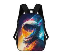 sinyumoney 2Mochila 3D Astronaut Reflections 14 Mochila Escolar Para Niños Mochila Para Libros Mochila Moderna Mochila Para Portátil Para Niños Y Niñas 17inch