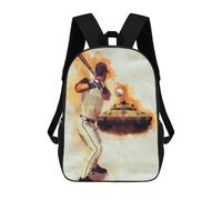 sinyumoney 2Mochila 3D Batter Up Mochila Escolar Para Niños Mochila Para Libros Mochila Moderna Mochila Para Portátil Para Niños Y Niñas 17inch