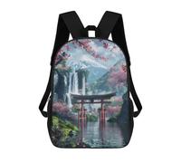 sinyumoney 2Mochila 3D Beautiful View in The Lake Mochila Escolar Para Niños Mochila Para Libros Mochila Moderna Mochila Para Portátil Para Niños Y Niñas 17inch