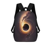 sinyumoney 2Mochila 3D Black Hole Mochila Escolar Para Niños Mochila Para Libros Mochila Moderna Mochila Para Portátil Para Niños Y Niñas 17inch