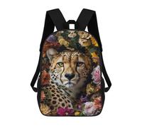 sinyumoney 2Mochila 3D Cheetah Contemporary Art Mochila Escolar Para Niños Mochila Para Libros Mochila Moderna Mochila Para Portátil Para Niños Y Niñas 17inch