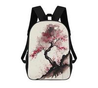 sinyumoney 2Mochila 3D Cherry Blossom Ink Wash Mochila Escolar Para Niños Mochila Para Libros Mochila Moderna Mochila Para Portátil Para Niños Y Niñas 17inch