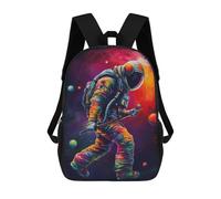 sinyumoney 2Mochila 3D Colorful Astronaut Mochila Escolar Para Niños Mochila Para Libros Mochila Moderna Mochila Para Portátil Para Niños Y Niñas 17inch