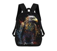 sinyumoney 2Mochila 3D Colorful Full Body Eagle Mochila Escolar Para Niños Mochila Para Libros Mochila Moderna Mochila Para Portátil Para Niños Y Niñas 17inch