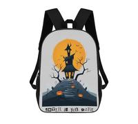 sinyumoney 2Mochila 3D Enter If You Dare - Haunted House Halloween Art Mochila Escolar Para Niños Mochila Para Libros Mochila Moderna Mochila Para Portátil Para Niños Y Niñas 17inch