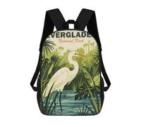 sinyumoney 2Mochila 3D Everglades National Park Mochila Escolar Para Niños Mochila Para Libros Mochila Moderna Mochila Para Portátil Para Niños Y Niñas 17inch
