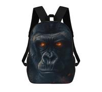 sinyumoney 2Mochila 3D Fantasy Gorilla Glowing Mochila Escolar Para Niños Mochila Para Libros Mochila Moderna Mochila Para Portátil Para Niños Y Niñas 17inch