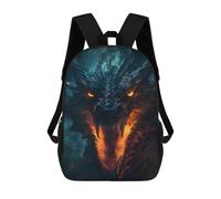 sinyumoney 2Mochila 3D Fiery Dragon Breath Mochila Escolar Para Niños Mochila Para Libros Mochila Moderna Mochila Para Portátil Para Niños Y Niñas 17inch