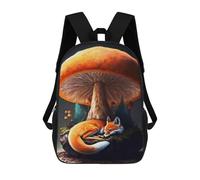 sinyumoney 2Mochila 3D Fox Forest House Mochila Escolar Para Niños Mochila Para Libros Mochila Moderna Mochila Para Portátil Para Niños Y Niñas 17inch