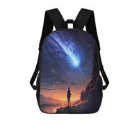sinyumoney 2Mochila 3D Galaxy Twilight Landscape Mochila Escolar Para Niños Mochila Para Libros Mochila Moderna Mochila Para Portátil Para Niños Y Niñas 17inch
