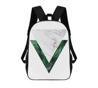 sinyumoney 2Mochila 3D Geometric And Floral 5 Mochila Escolar Para Niños Mochila Para Libros Mochila Moderna Mochila Para Portátil Para Niños Y Niñas 17inch