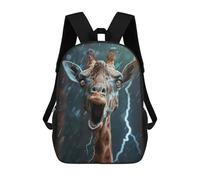 sinyumoney 2Mochila 3D Giraffe Lightning Mochila Escolar Para Niños Mochila Para Libros Mochila Moderna Mochila Para Portátil Para Niños Y Niñas 17inch