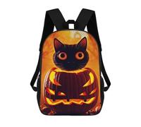 sinyumoney 2Mochila 3D Halloween Cat Mochila Escolar Para Niños Mochila Para Libros Mochila Moderna Mochila Para Portátil Para Niños Y Niñas 17inch