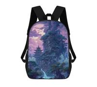 sinyumoney 2Mochila 3D House on The Rock Mochila Escolar Para Niños Mochila Para Libros Mochila Moderna Mochila Para Portátil Para Niños Y Niñas 17inch