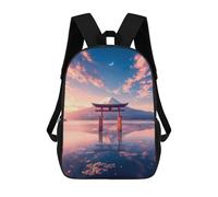 sinyumoney 2Mochila 3D Japanese Torii Gate Mochila Escolar Para Niños Mochila Para Libros Mochila Moderna Mochila Para Portátil Para Niños Y Niñas 17inch