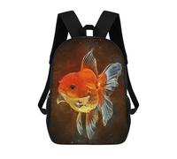 sinyumoney 2Mochila 3D Koi Fish Yin Yang Mochila Escolar Para Niños Mochila Para Libros Mochila Moderna Mochila Para Portátil Para Niños Y Niñas 17inch