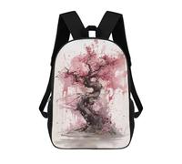 sinyumoney 2Mochila 3D Pink Cherry Tree Mochila Escolar Para Niños Mochila Para Libros Mochila Moderna Mochila Para Portátil Para Niños Y Niñas 17inch