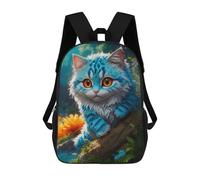 sinyumoney 2Mochila 3D Smiling Cat on The Rocks Mochila Escolar Para Niños Mochila Para Libros Mochila Moderna Mochila Para Portátil Para Niños Y Niñas 17inch