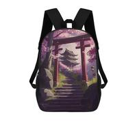 sinyumoney 2Mochila 3D The Stairs To The Pagoda Mochila Escolar Para Niños Mochila Para Libros Mochila Moderna Mochila Para Portátil Para Niños Y Niñas 17inch