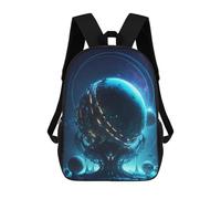 Sinyumoney 3D Celestial Steampunk Fox Mochilas Escolares Para Niños, Mochila De Viaje Grande Mochila De Día, Alien Dreamscapes, 17"