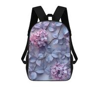 sinyumoney 3D impreso mochila para niños Bloodhound Starry Night bolsa de escuela ligera y de moda para viajes y estudios, Lilac Flowers Vintage, 17"