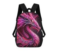 Sinyumoney 3D mochila para niños Wolf Sky Night Moon Animal bolsas impresas bolsa escolar mochila ligera mochila moda y diversión para niños, Whispers of The Cosmos, 17"
