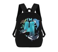 sinyumoney 4th Birthday Sea Animals Mochilas Mochilas Infantiles Mochila Escolar Mochila Escolar Infantil Impresa En 3D Mochilas De Viaje De Moda Para Niños De Primaria Y Secundaria 17inch