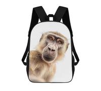sinyumoney A Baboon Taking A Selfie Mochilas Escolares Impresas En 3D, Mochila Escolar Informal Para Niños, Mochila Escolar De Moda Para Estudiantes De Secundaria 17inch