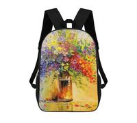 sinyumoney A Bouquet of Wild Flowers Mochila, Mochila Infantil, Mochila Escolar Para Estudiantes, Mochila Para Libros, Mochila Escolar Impresa En 3D Para Niños Y Niñas 17inch