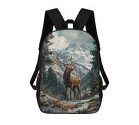 sinyumoney A Deer in The Forest Mochila Escolar Infantil De 17 Pulgadas Con Estampado 3D De Películas De Anime Para Niños, Mochila De Viaje, Mochila Escolar Infantil